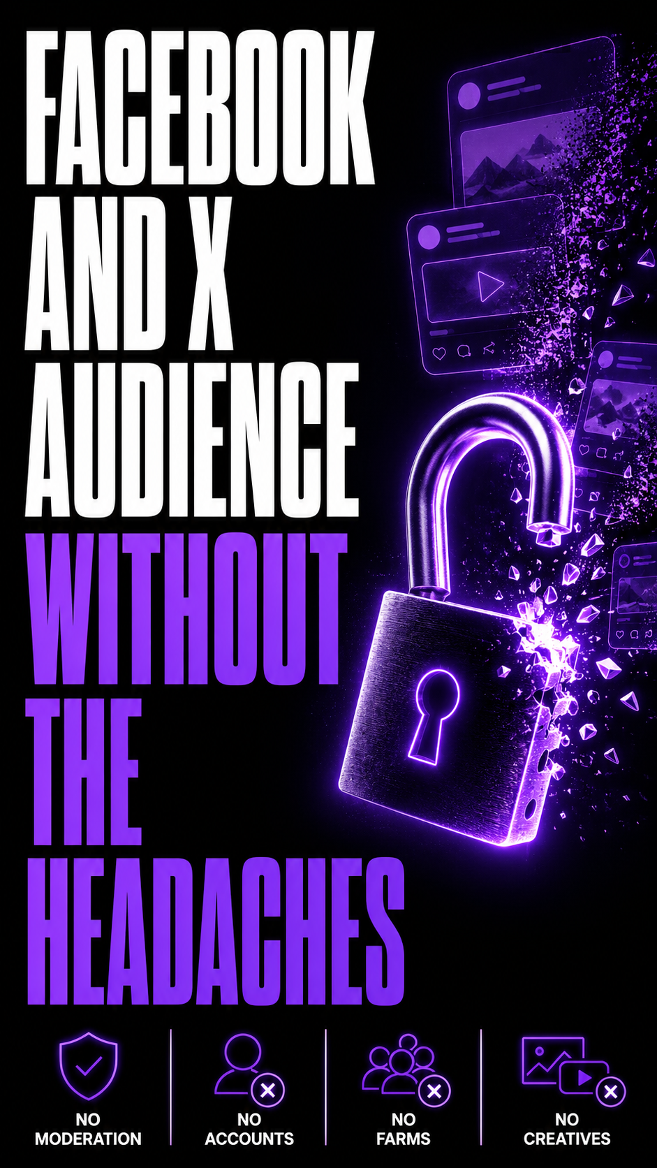 You want the Facebook and X audience. You don't want the circus that comes with it.